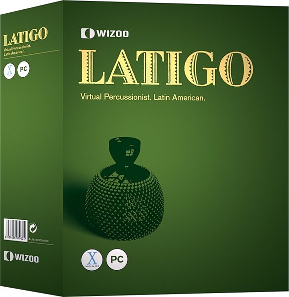 open zoom image for Wizoo Latigo Latin Percussion Soft Synth (Macintosh and Windows), Box View