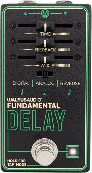 open zoom image for Walrus Audio Fundamental Series Delay Pedal, New, Action Position Back