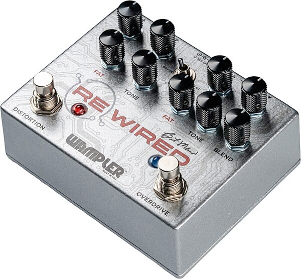 open zoom image for Wampler ReWired Brent Mason Signature Overdrive/Distortion Pedal, New, Action Position Back