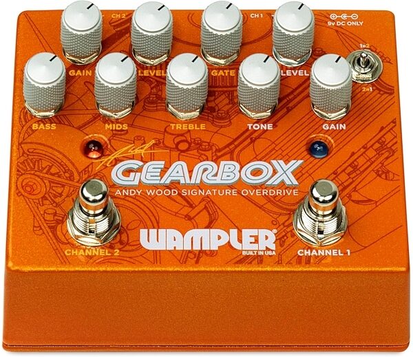 open zoom image for Wampler Andy Wood Gearbox Dual Overdrive Pedal, New, Main