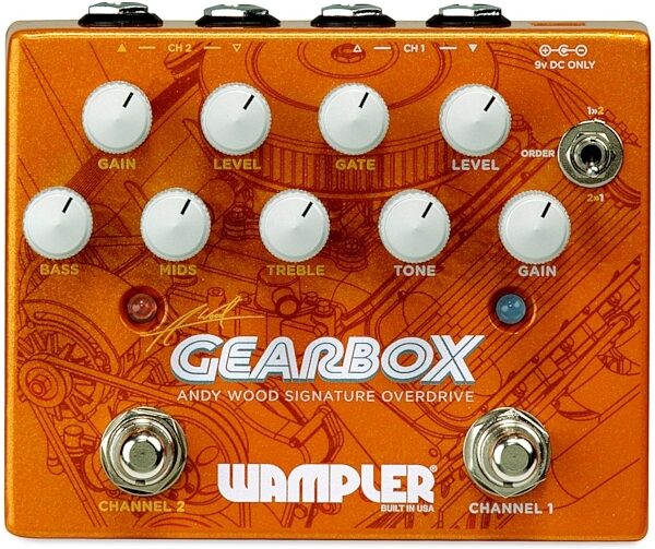 open zoom image for Wampler Andy Wood Gearbox Dual Overdrive Pedal, New, Main