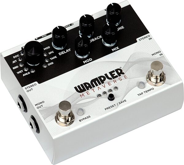 open zoom image for Wampler Metaverse Multi-Delay Pedal, New, Action Position Back