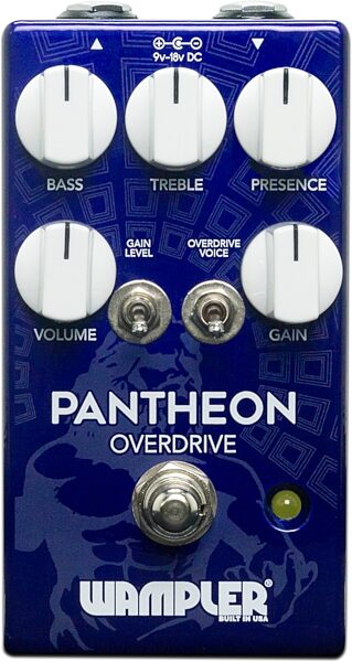 open zoom image for Wampler Pantheon Overdrive Pedal, New, Action Position Back