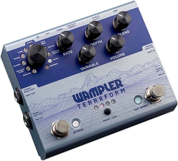 open zoom image for Wampler Terraform Multi-Modulation Pedal, New, Action Position Back