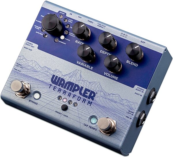 open zoom image for Wampler Terraform Multi-Modulation Pedal, New, Action Position Back