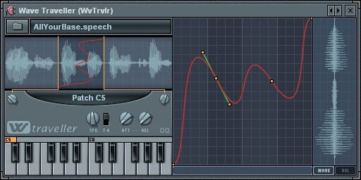 open zoom image for Cakewalk Software Fruity Loops FLStudio (Windows), Wave Traveller Soft Synth Screenshot