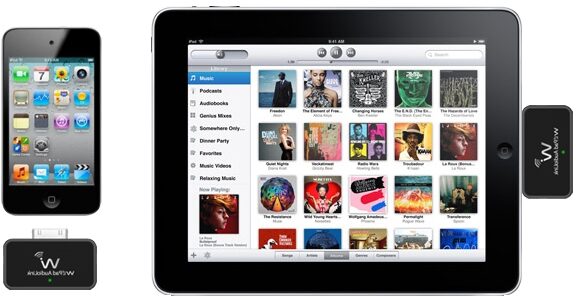 open zoom image for Wi Digital JMIPT01 iPad iPhone iPod Stereo Wireless Transmitter, In Use iDevices NOT Included