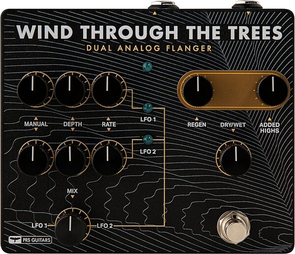 open zoom image for PRS Paul Reed Smith Wind Through the Trees Dual Flanger Pedal, New, Action Position Back