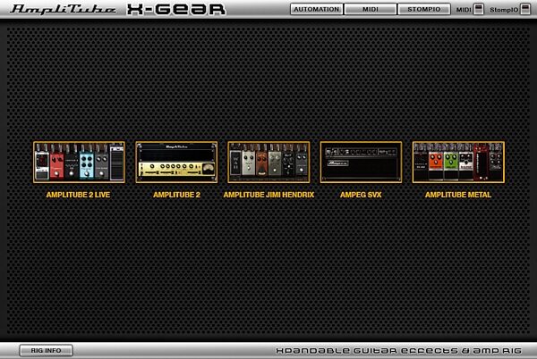 open zoom image for IK Multimedia Stomp IO USB Foot Controller and Audio Interface, X-Gear Example 1