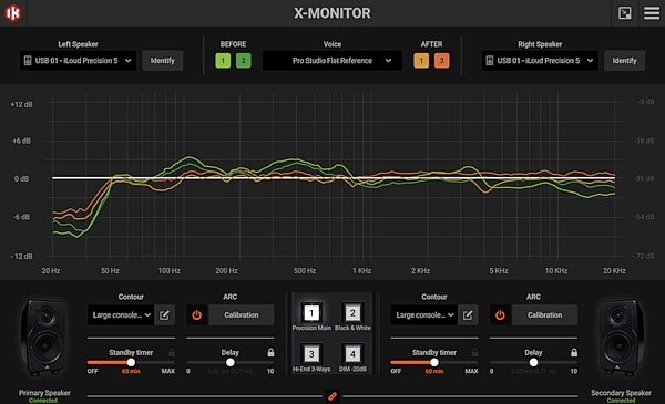 open zoom image for IK Multimedia iLoud Precision MTM Studio Monitor (First Gen), Open Box (Good), X-Monitor Software