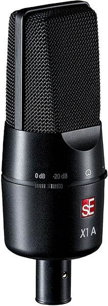 open zoom image for sE Electronics X1 A Large-Diaphragm Condenser Microphone, Black, Action Position Back