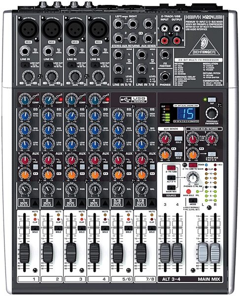 open zoom image for Behringer XENYX X1204USB USB Mixer with Effects, Main