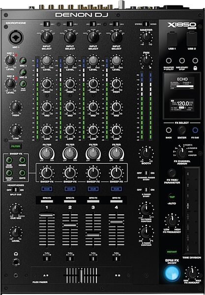 open zoom image for Denon DJ X1850 Prime DJ Mixer, Action Position Back