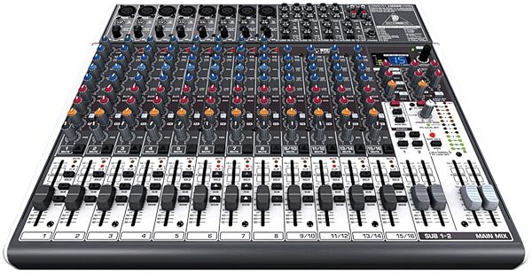 open zoom image for Behringer XENYX X2222USB 22-Channel Mixer with USB, Front