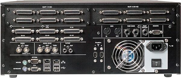 open zoom image for TASCAM X48 48-Track Hybrid Hard Disk Recorder, Rear