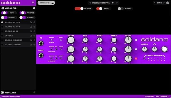 open zoom image for Soldano X88-IR 3-Channel All-Tube Stereo Rackmount Preamp, New, Action Position Back