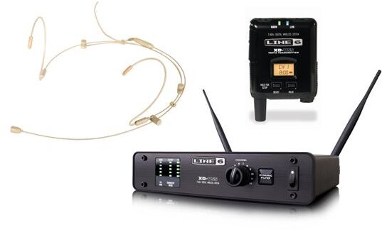 open zoom image for Line 6 XD-V55HS Digital Headset Wireless Microphone System, Tan