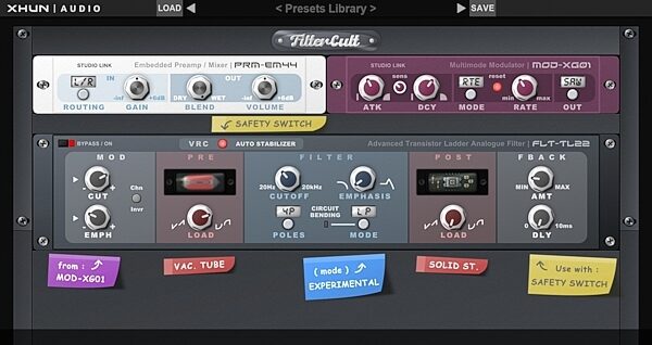 open zoom image for Xhun Audio FilterCult Filter Effect Software, Digital Download, Screenshot Front