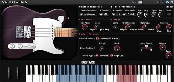 open zoom image for Xhun Audio IronAxe Guitar Plug-in Software, Digital Download, Screenshot Front