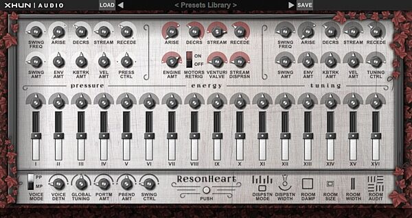 open zoom image for Xhun Audio ResonHeart Synthesizer Plug-in Software, Digital Download, Screenshot Front