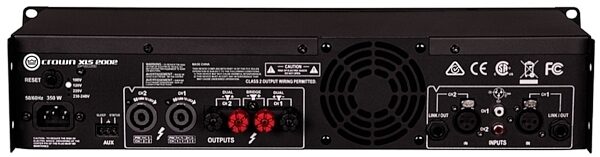 open zoom image for Crown XLS2002 DriveCore 2 Power Amplifier (2100 Watts), Open Box (Very Good), Back