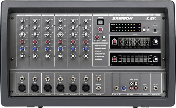 open zoom image for Samson XM410 6-Channel Powered Mixer (400 Watts), Main
