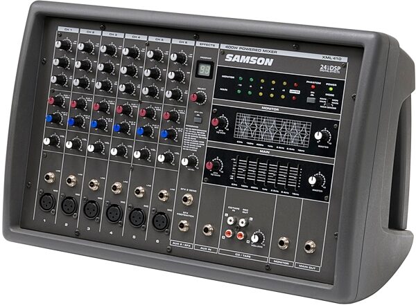 open zoom image for Samson XML410 Powered Mixer (6-Channel, 400 Watts), Main
