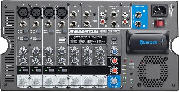 open zoom image for Samson Expedition XP1000 Portable Bluetooth PA System, Open Box (Like New), XP1000 Mixer Head On