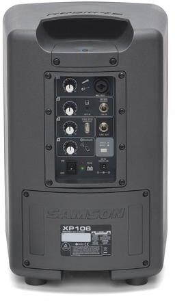open zoom image for Samson Expedition XP106wde Rechargeable Portable Bluetooth PA System with Wireless Headset Mic, New, Back