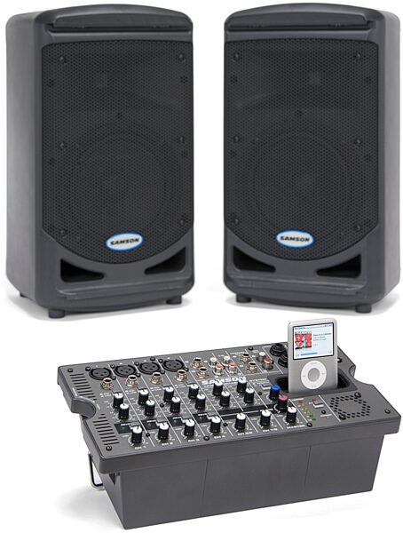open zoom image for Samson XP308i Portable PA System with iPod Dock, Mixer Closeup