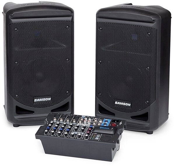 open zoom image for Samson Expedition XP800 Portable Bluetooth PA System (800 Watts), New, Angle