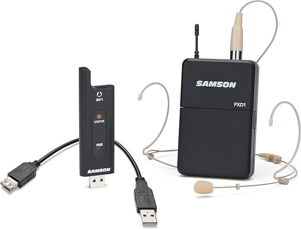 open zoom image for Samson XPD2 Headset USB Digital Wireless Microphone System, New, Action Position Front