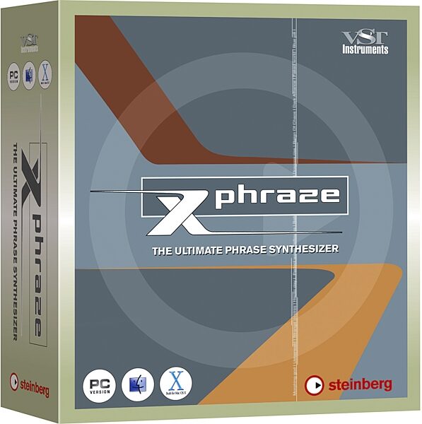 open zoom image for Steinberg Xphraze Ultimate Phrase Synth (Macintosh and Windows), Box View