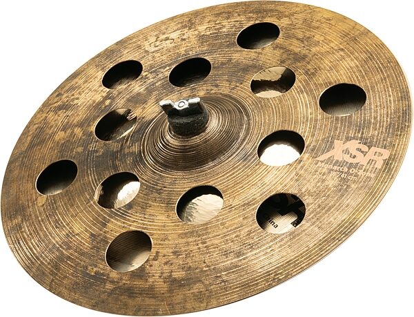 open zoom image for Sabian XSR Sizzle Stax 16 O-Zone and 16 XSR Fast China Cymbals, 16 inch, Action Position Back