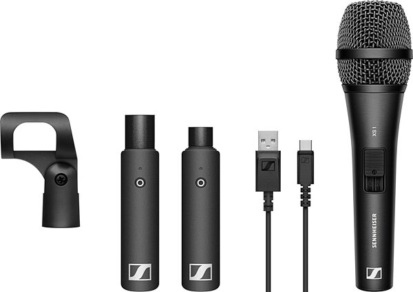 open zoom image for Sennheiser XSW-D Vocal Set Digital Wireless Handheld Microphone System, New, Main with all components Front