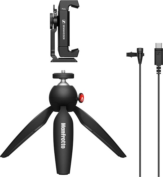 open zoom image for Sennheiser XS Lav USB-C Mobile Kit Omni Lavalier Bundle, New, Action Position Front