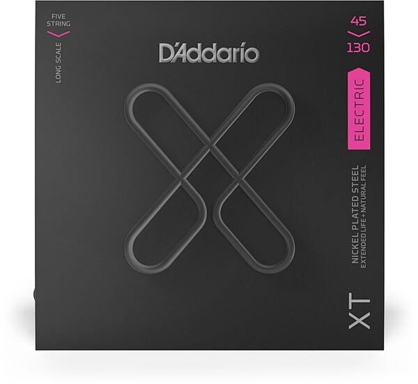 open zoom image for D'Addario XTB XT Electric Bass Guitar Strings, 5-String, 45-130, view