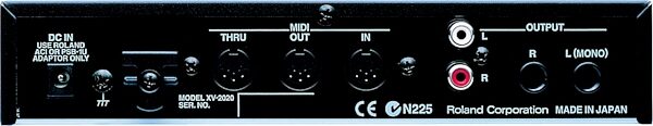 open zoom image for Roland XV2020 64-Voice Expandable Synthesizer Module, Rear