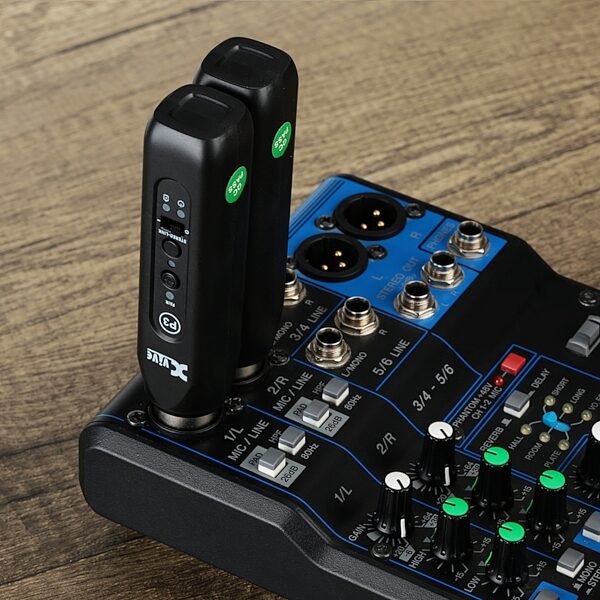 open zoom image for Xvive P3D Dual Bluetooth Wireless Audio Receiver System, New, Action Position Back