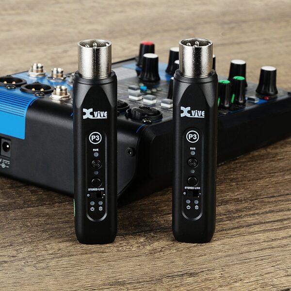 open zoom image for Xvive P3D Dual Bluetooth Wireless Audio Receiver System, New, Action Position Back