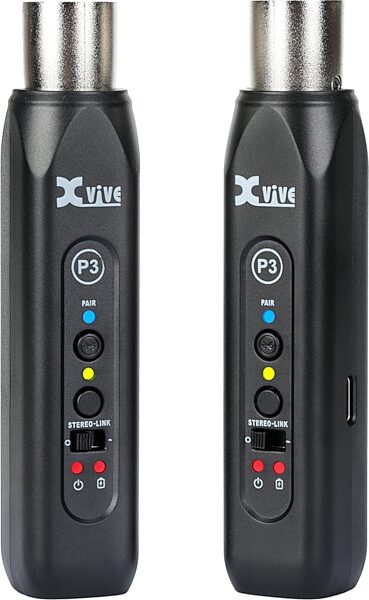 open zoom image for Xvive P3D Dual Bluetooth Wireless Audio Receiver System, New, Action Position Back