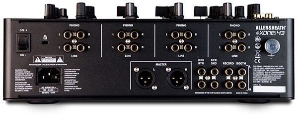 open zoom image for Allen and Heath Xone:43 Professional DJ Mixer, New, Rear
