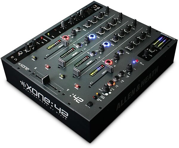 open zoom image for Allen and Heath Xone 42 USB DJ Mixer (4-Channel), Angle