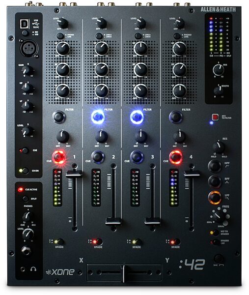 open zoom image for Allen and Heath Xone 42 USB DJ Mixer (4-Channel), Main