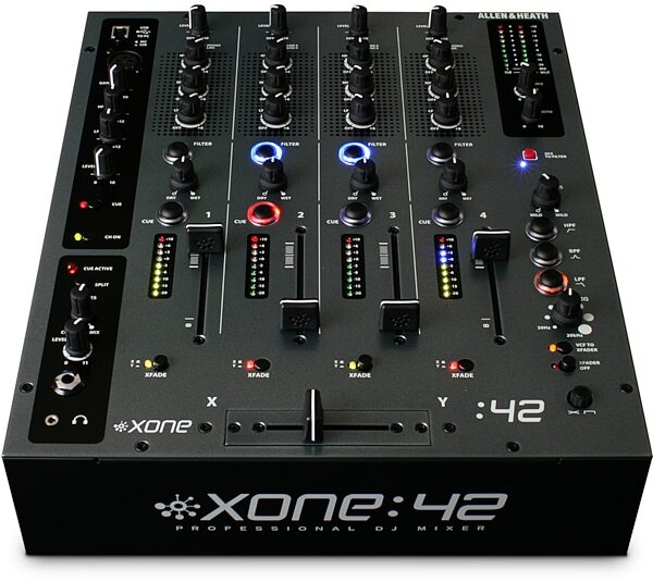 open zoom image for Allen and Heath Xone 42 USB DJ Mixer (4-Channel), Front