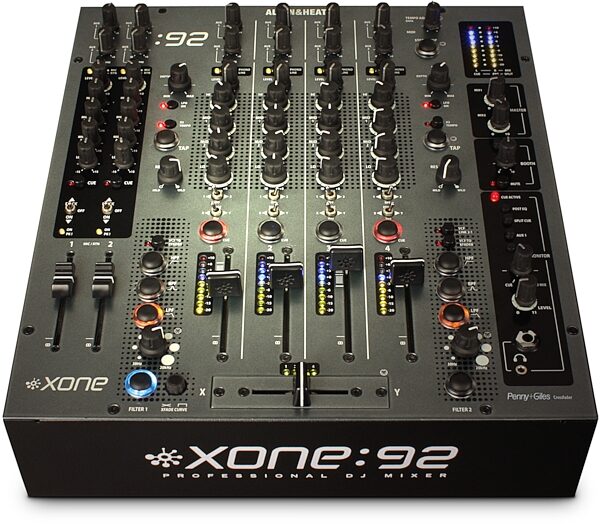 open zoom image for Allen and Heath Xone:92 DJ Mixer (6-Channel), Front