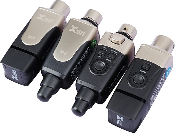 open zoom image for Xvive U3D Digital Dual-Channel Plug-On Wireless System for XLR Dynamic Microphones, New, Action Position Back