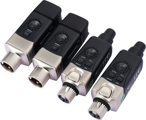 open zoom image for Xvive U3D Digital Dual-Channel Plug-On Wireless System for XLR Dynamic Microphones, New, Action Position Back