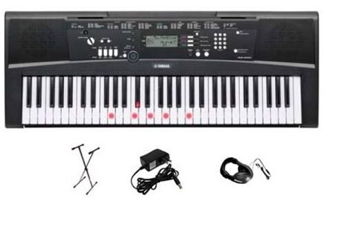open zoom image for Yamaha EZ-220 Lighted Keyboard, 61-Key, Premium Pack