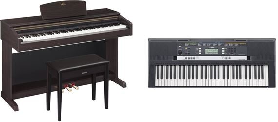 open zoom image for Yamaha Arius YDP-181 88-Key Graded Hammer Piano with Bench, With Free PSR-E243 Keyboard